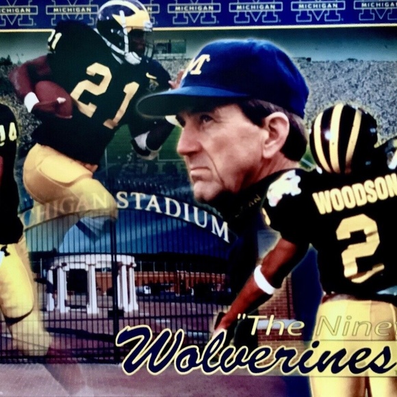 NONE Other - Michigan Wolverines The Ninetie’s Poster 24x36 Woodson , Howard, Carr NEW